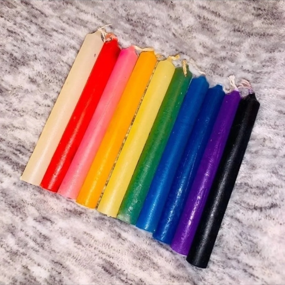 ✨10 CHAKRA SPELL CANDLES✨